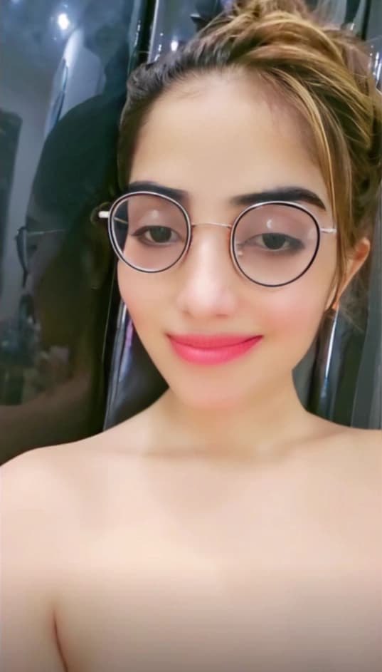 Hot Tango Model Fully Topless Teasing and Licking Her Big Boobs - Image 1