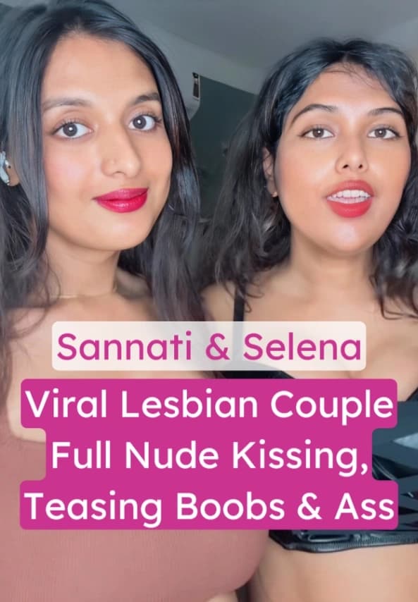 Insta Viral Couple Sannati & Selena Full Nude Video Teasing Their Tits and Ass - Image 1