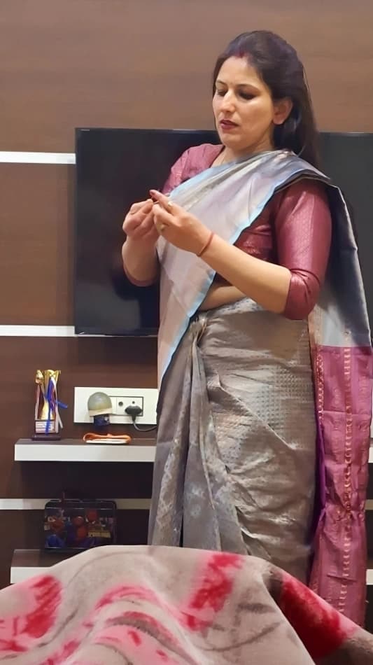 Trending Desi Curvy Milf Undresses for Boyfriend and Gives Him a Professional Blowjob Teasing Her Milky Boobs and Juicy Ass - Image 1