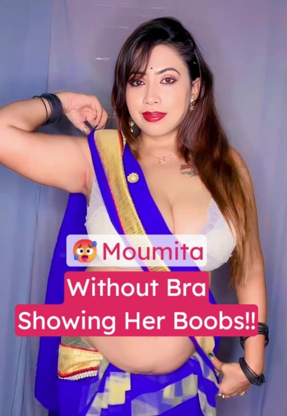 Hot Bong Milf Moumita Shows Off Her Massive Boobs Without Bra - Image 1