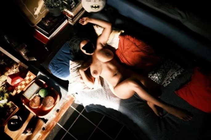 Sexy Desi Insta Model Fully Nude Huge Boobs Pressed Together Legs Wide Spread Hairy Pussy - Image 5