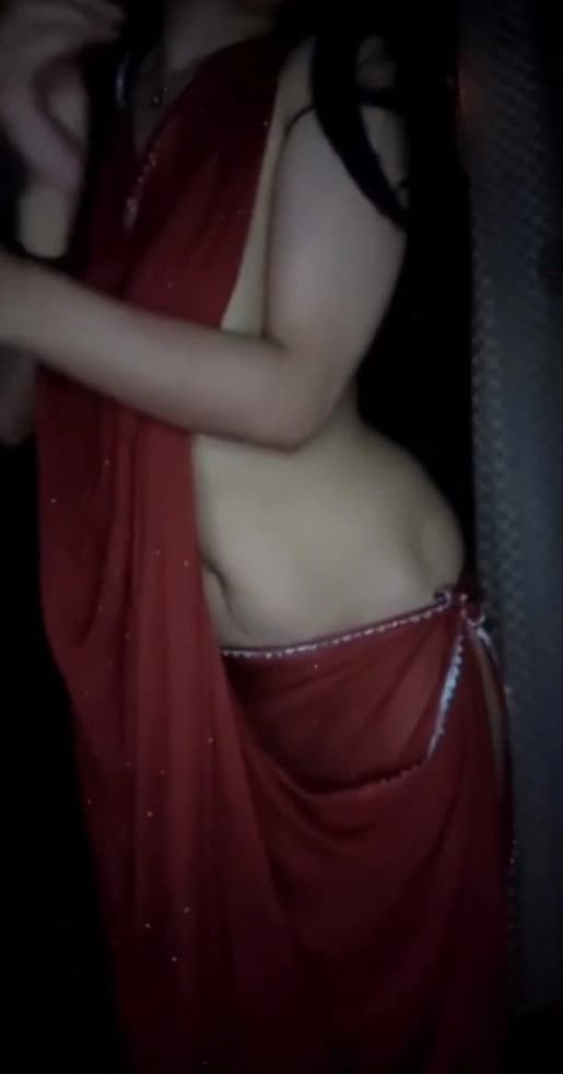 Sona Teases Her Wet Pussy and Juicy Ass in See-Through Chunri - Image 1